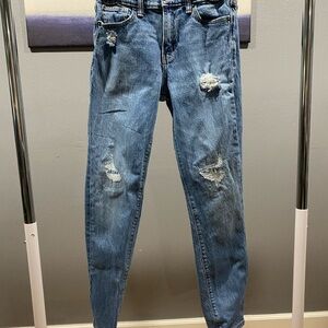 Old Navy Classic Blue Distressed Jeans
